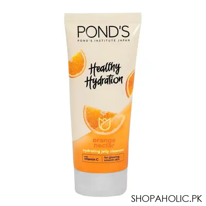 Pond's Healthy Hydration Orange Nectar Hydrating Jelly Cleanser, For Glowing/Smooth Skin, 100g - Main Image