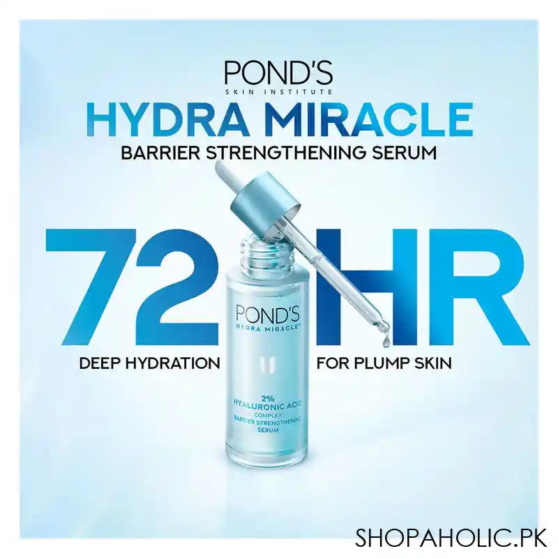 Pond's Hydra Miracle 2% Hyaluronic Acid Complex Barrier Strengthening Serum, 15ml - Image 5