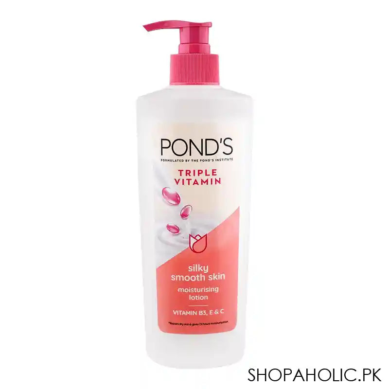 Pond's Triple Vitamin Silky Smooth Skin Moisturising Lotion, 400ml - Main Image