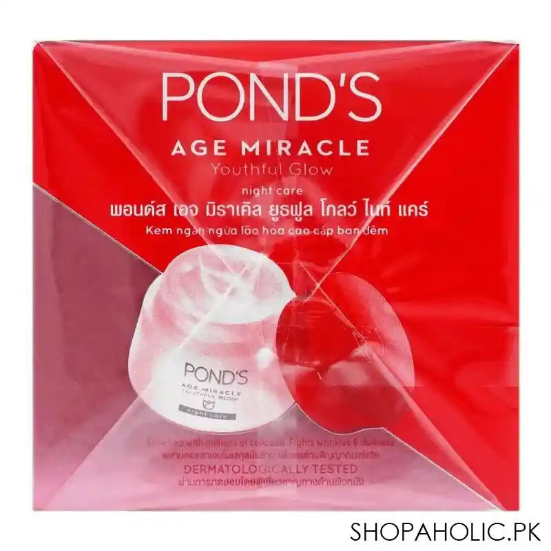 pond's age miracle wrinkle corrector night cream, 50ml jar, thai image2