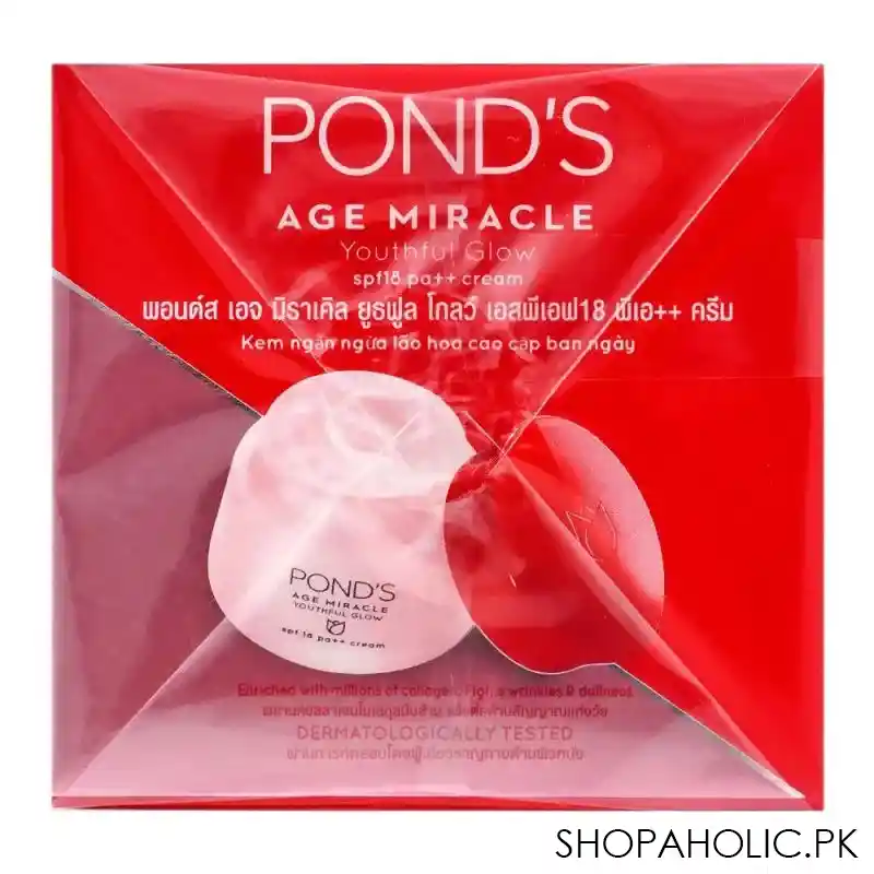 pond's age miracle youthful glow day cream, 50ml jar image2