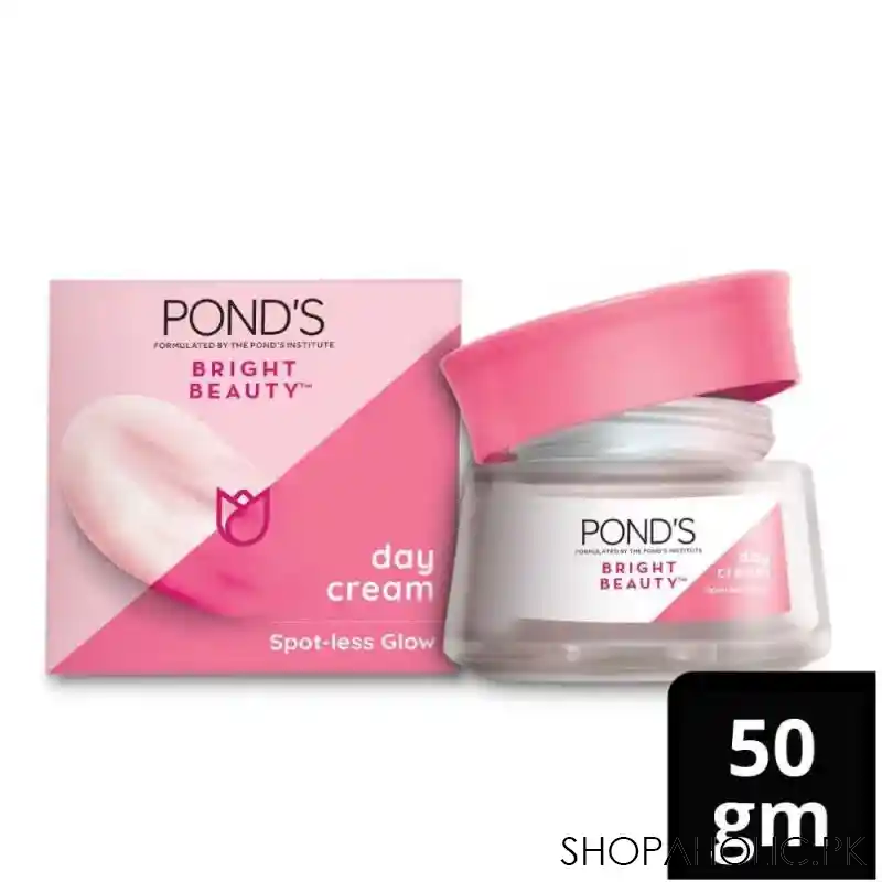 pond's bright beauty spot less glow day cream, 50g main image