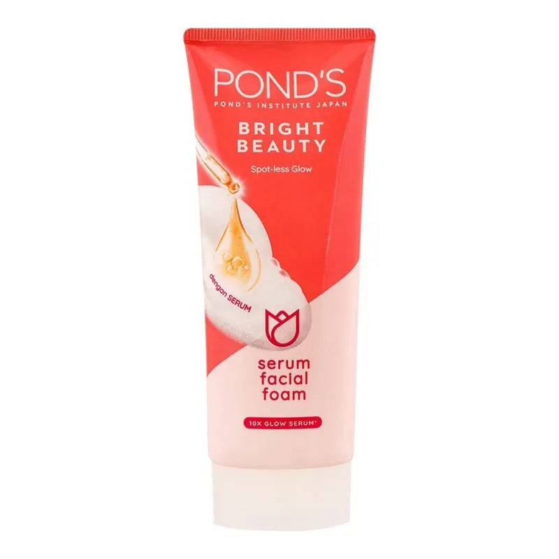 pond's bright beauty spot less glow facial foam, 100ml main image