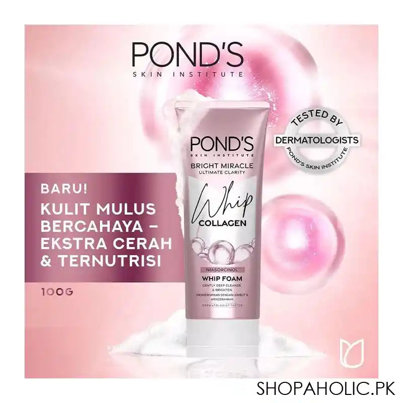 Ponds Bright Miracle Ultimate Clarity Whip Collagen Whip Foam, 100ml - Image 2