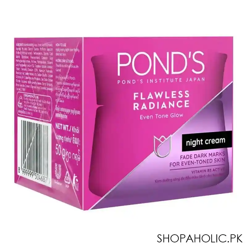 pond's flawless radiance even tone glow night cream, 50g image2