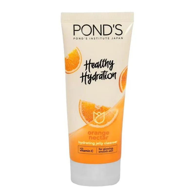 pond's healthy hydration orange nectar hydrating jelly cleanser, for glowing/smooth skin, 100g main image