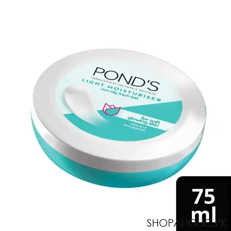 pond's light moisturiser soft glowing skin cream, 75g main image