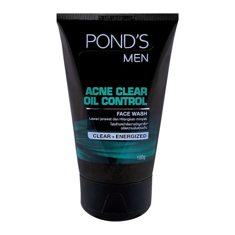 pond's men acne solution anti acne face wash 100g main image