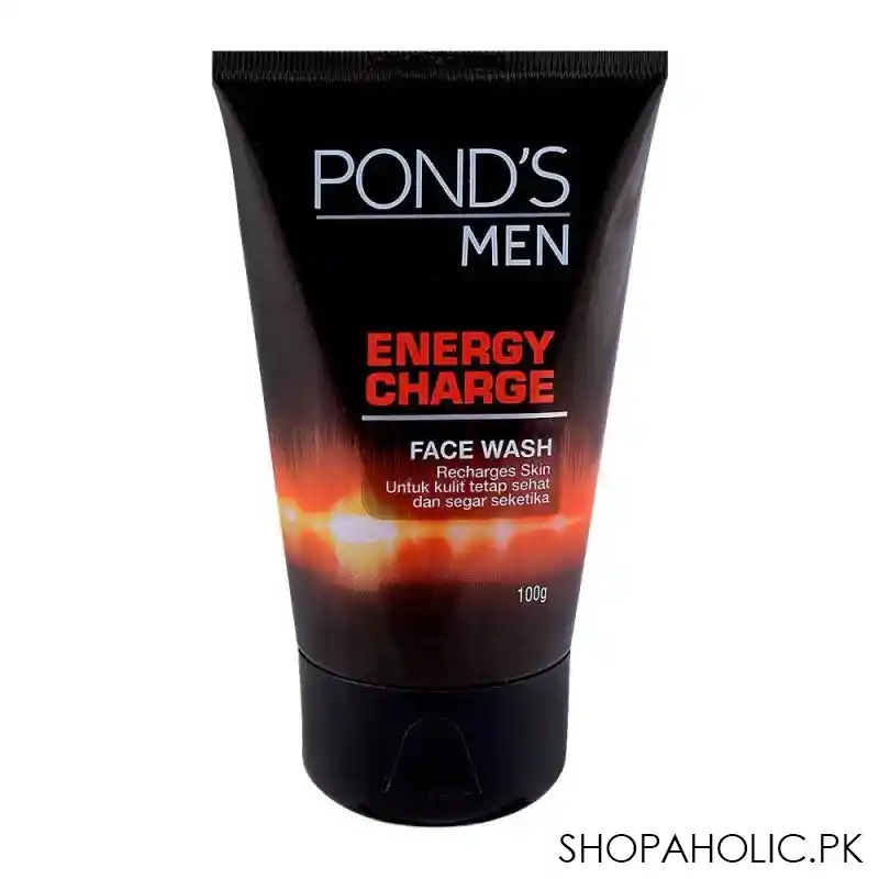 pond's men energy charge face wash 100ml main image