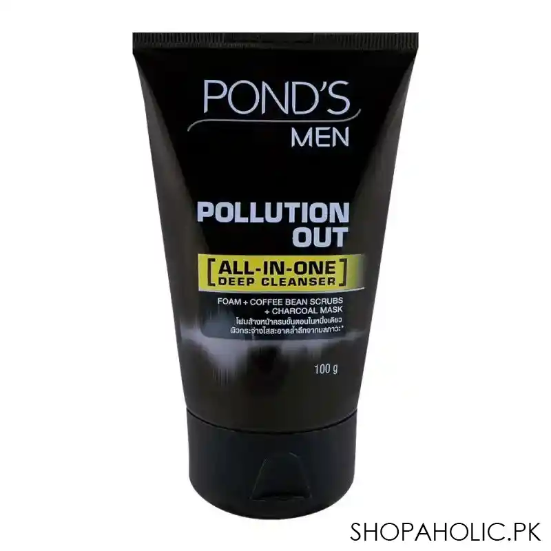 pond's men pollution out all in one deep cleanser scrub 100g main image