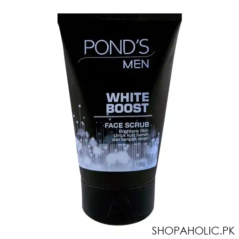 pond's men white boost face scrub 100ml main image