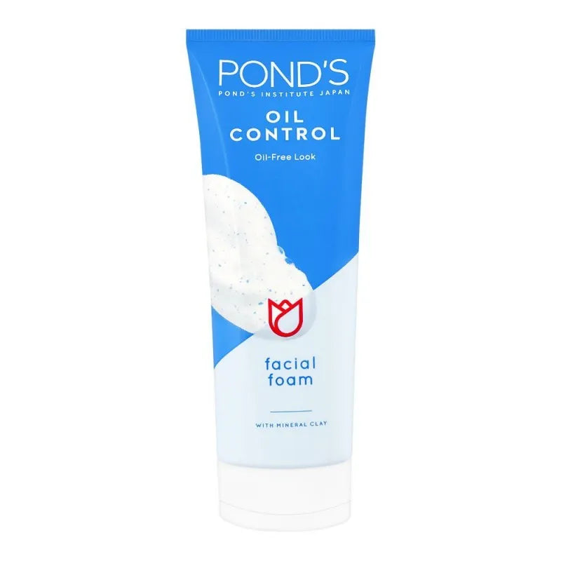 pond's oil control oil free look facial foam, 100g main image