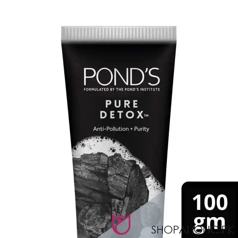 pond's pure detox anti pollution purity face wash, 100g image2