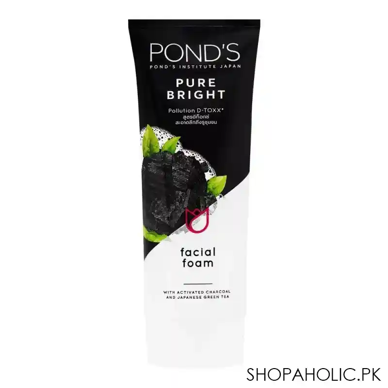 pond's pure white pollution out + purity facial foam 100g main image