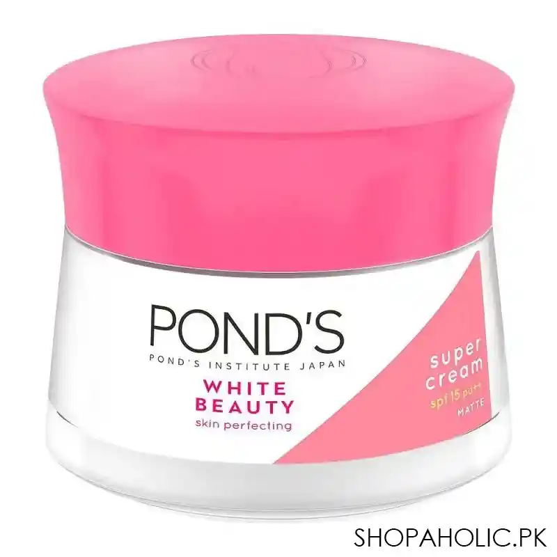 pond's white beauty skin perfecting super cream, matte, spf 15, 50g main image