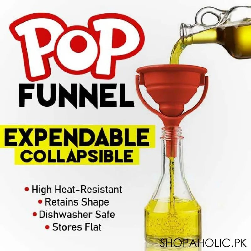 pop funnel expandable collapsible with handle main image