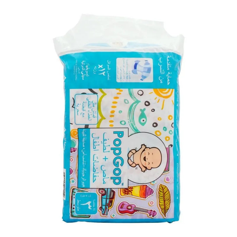 pop gop baby diapers, no. 3, medium, 4 9 kg, 44 pack image2