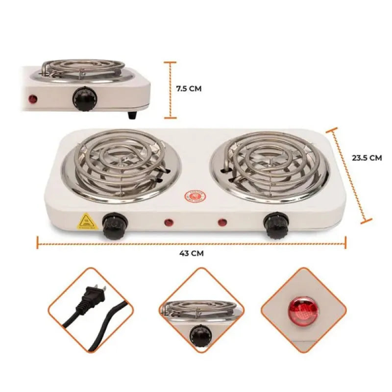 portable electric dual stove for cooking 2000w image7