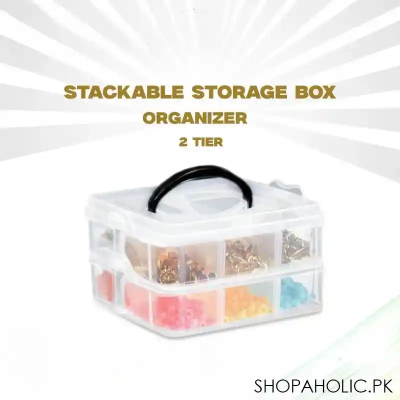 portable necklace and ring storage box main image