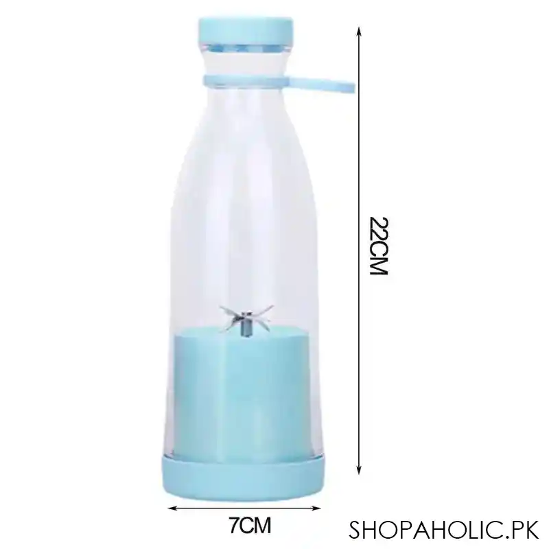 portable rechargeable bottle shape 6 blade mini juicer machine image5