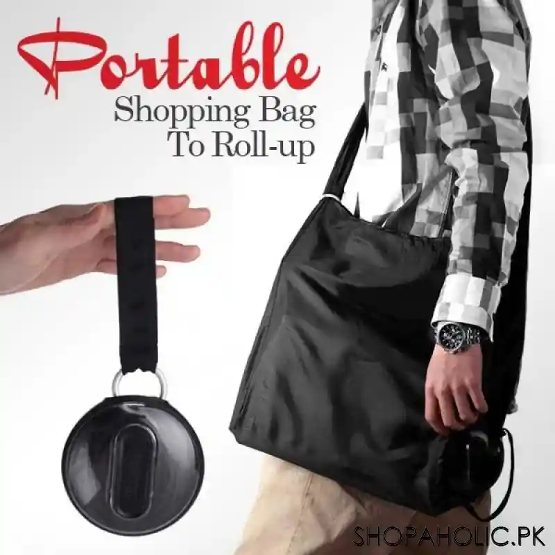 portable shopping bag to rollup main image