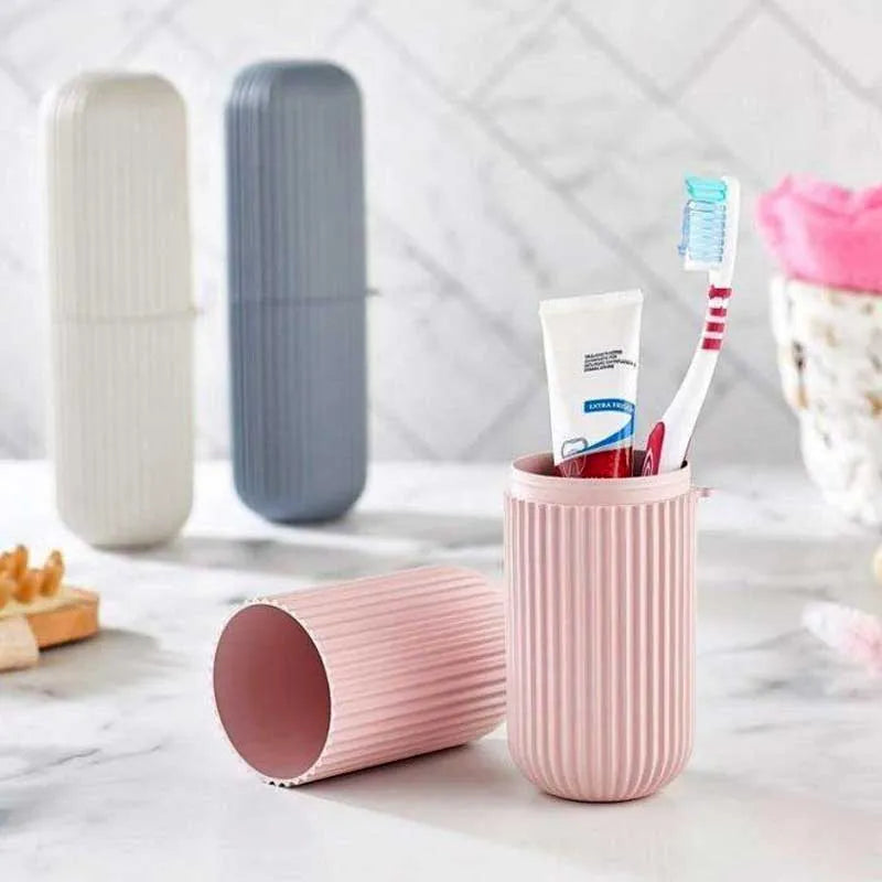 portable smart toothbrush toothpaste storage holder box for outdoor travel image4