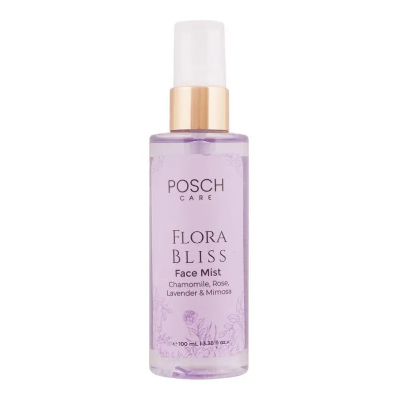 posch care flora bliss chamomile, rose, lavender & mimosa face mist, 100ml main image