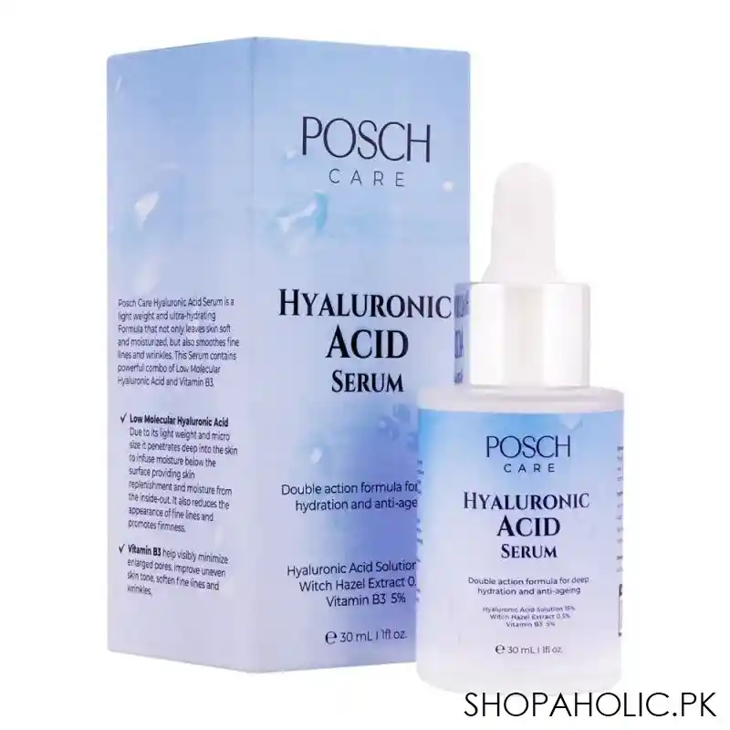 posch care hyaluronic acid serum, 30ml main image