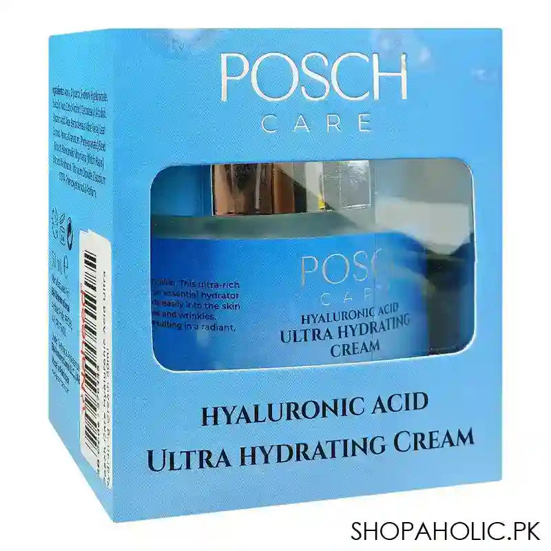 Posch Care Hyaluronic Acid Ultra Hydrating Cream, No Parabens & Phthalates, 50ml - Main Image