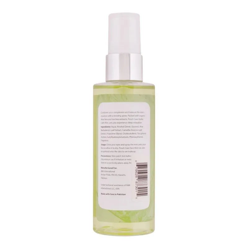 posch care hydra calm aloe vera & tea tree face mist, 100ml image2