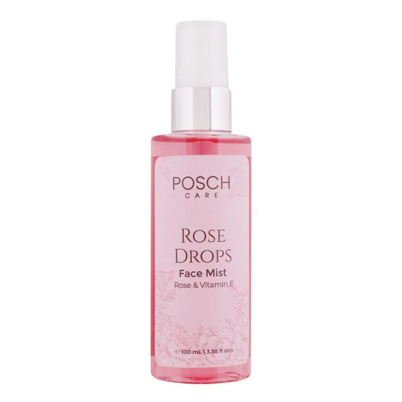 posch care rose drops rose & vitamin e face mist, 100ml main image