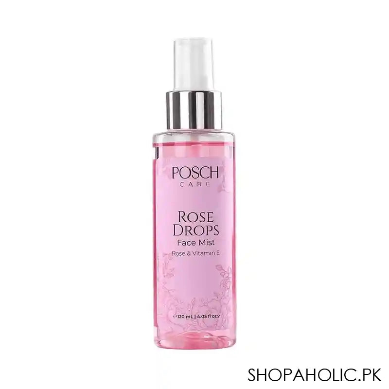 Posch Care Rose Drops Rose & Vitamin E Face Mist, 120ml - Main Image