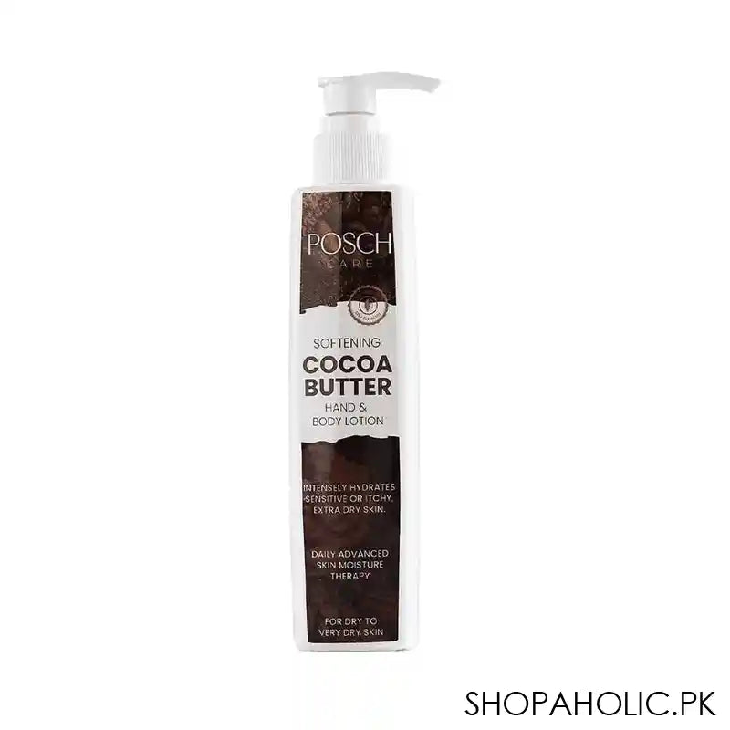 Posch Care Softening Cocoa Butter Hand & Body Lotion, For Dry To Very Dry Skin, 230ml - Main Image