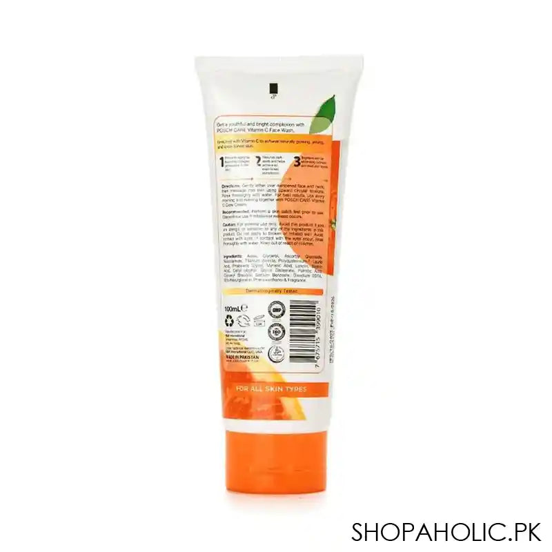 Posch Care Vitamin C Brightening Face Wash, 100ml - Image 2