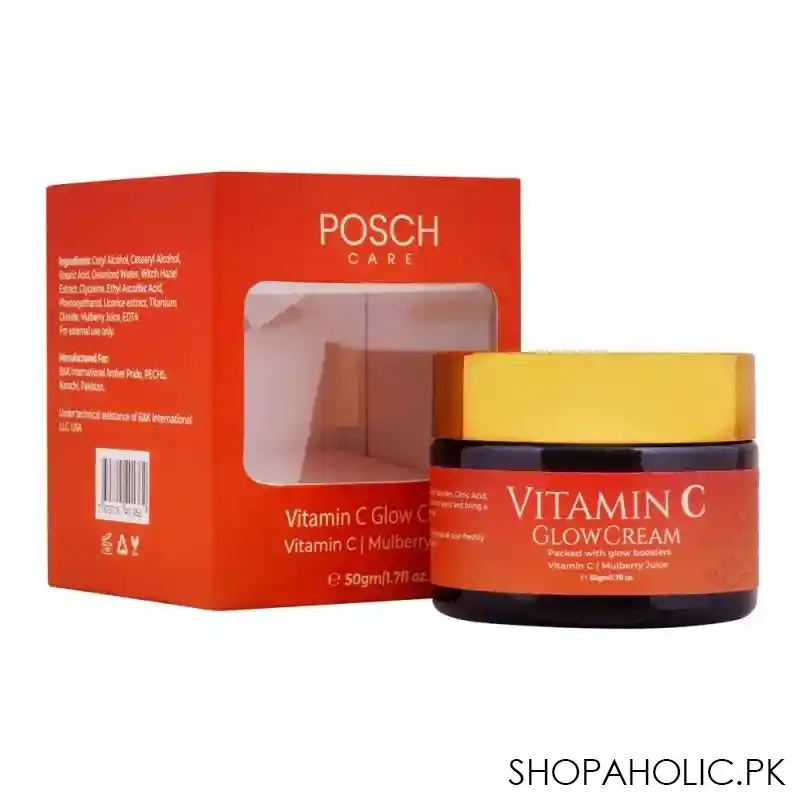 posch care vitamin c glow cream, 50gm main image