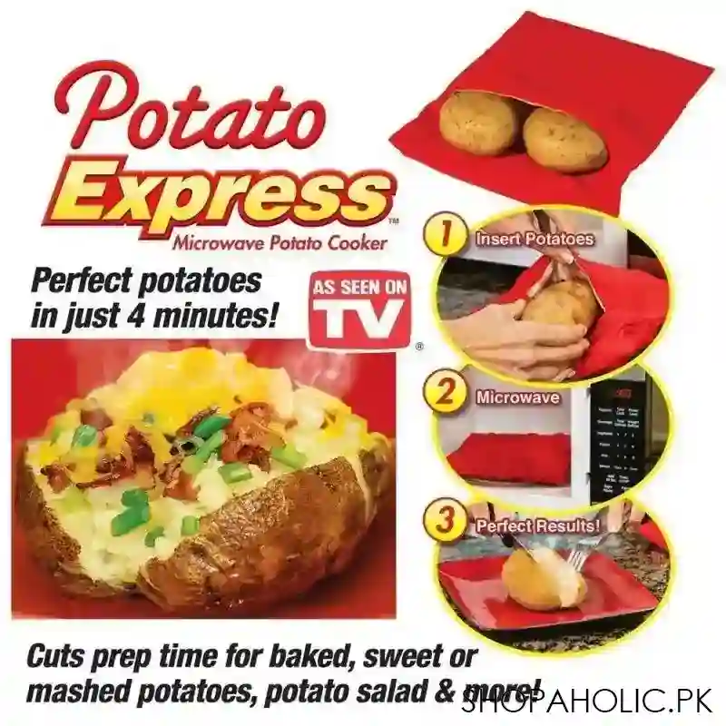 potato express   microwave potato cooker pouch image8