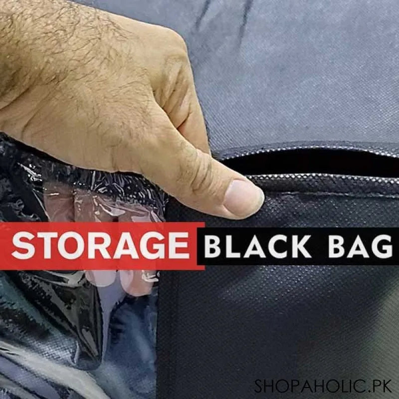 premium quality storage bag for clothes   large capacity (130g, black) image3