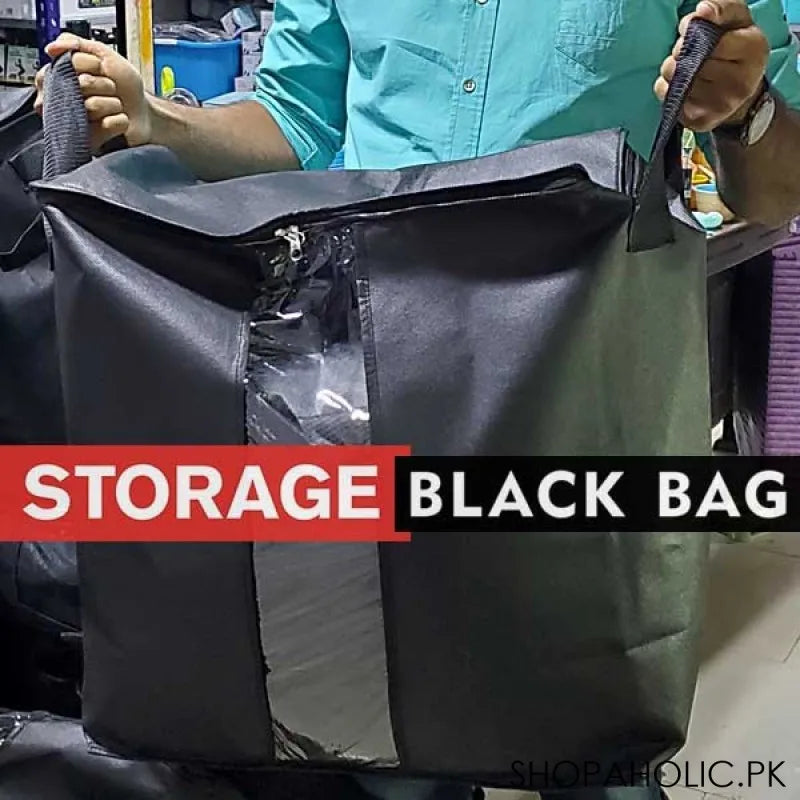 premium quality storage bag for clothes   large capacity (130g, black) main image