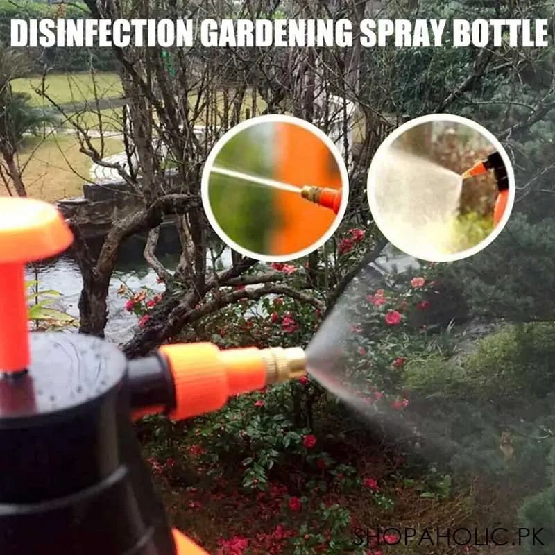 pressure sprayer, 2 litre, ergonomic grip for gardening image2