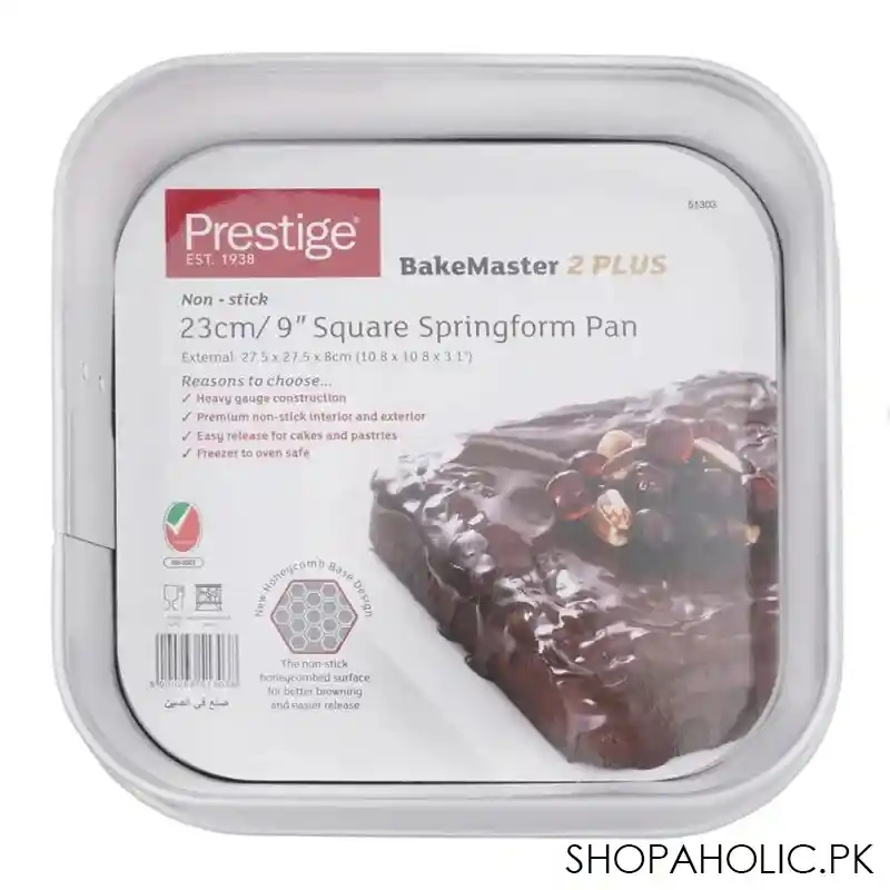 prestige bakemaster square springform pan, 9 inches, 51303 image3