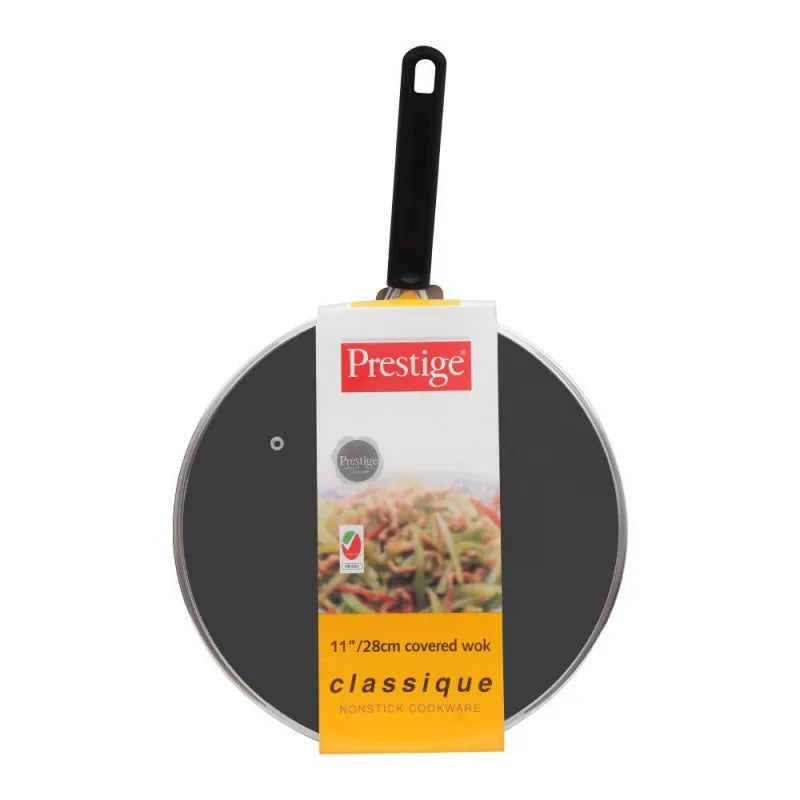 prestige classique ultra tough non stick covered wok, 11 inches, 20979 main image