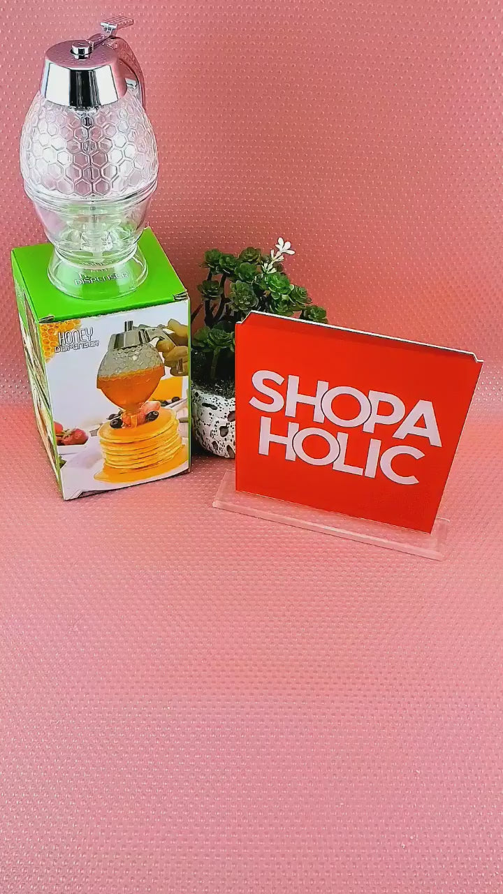 Acrylic Honey Dispenser with Stand