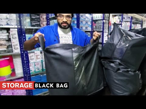 Premium Quality Storage Bag for Clothes - Large Capacity (130g, Black)