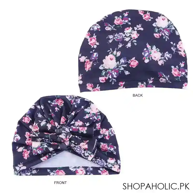 printed bow beanie image5