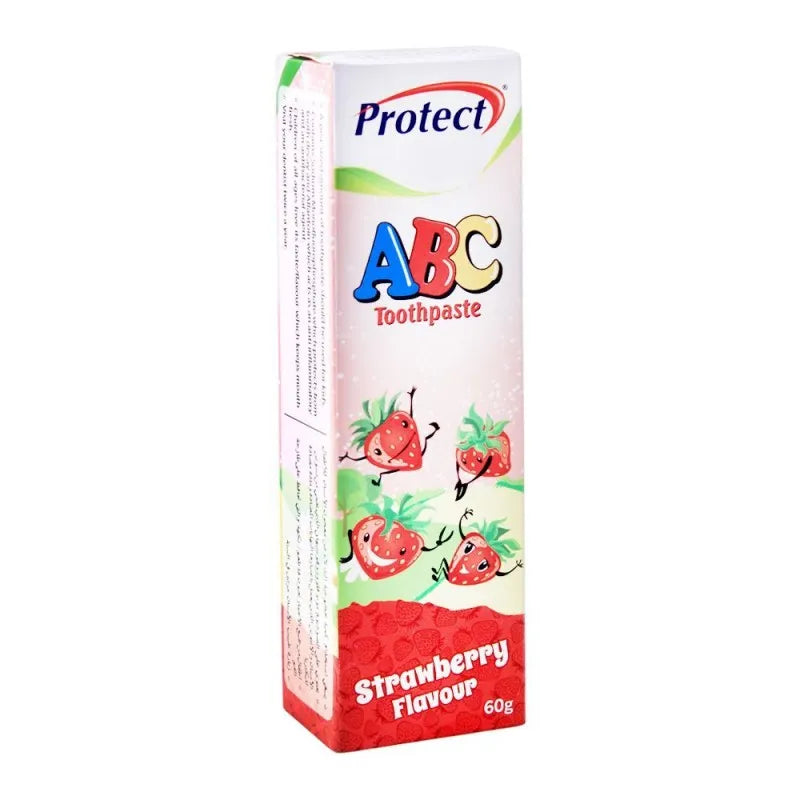 protect abc toothpaste, strawberry flavour, 60g image2