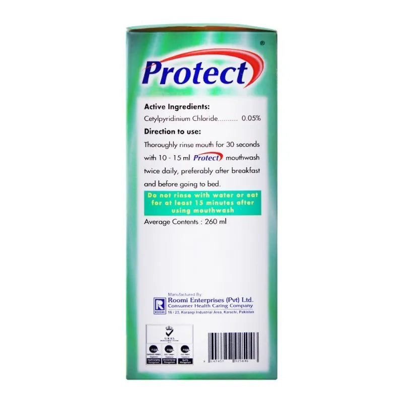 protect antibacterial mouthwash, 260ml image3