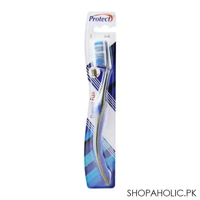 protect contour flex tongue cleaner toothbrush, soft main image