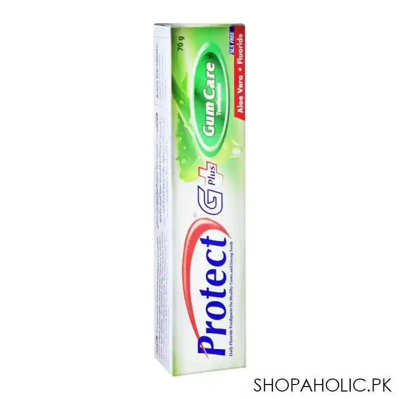 protect g plus gum care aloe vera + fluoride toothpaste, 70g image2