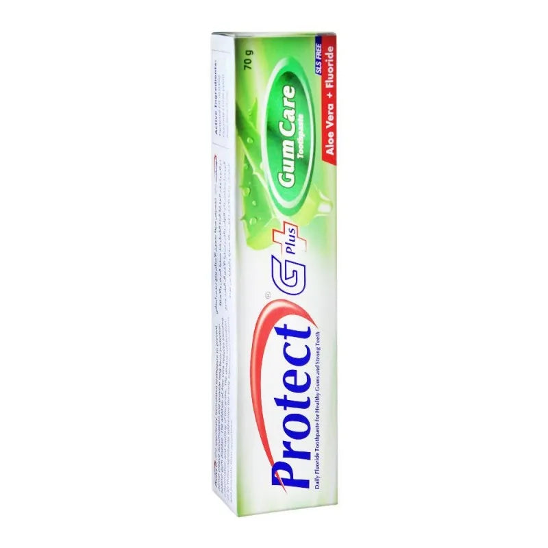 protect g plus gum care aloe vera + fluoride toothpaste, 70g image2