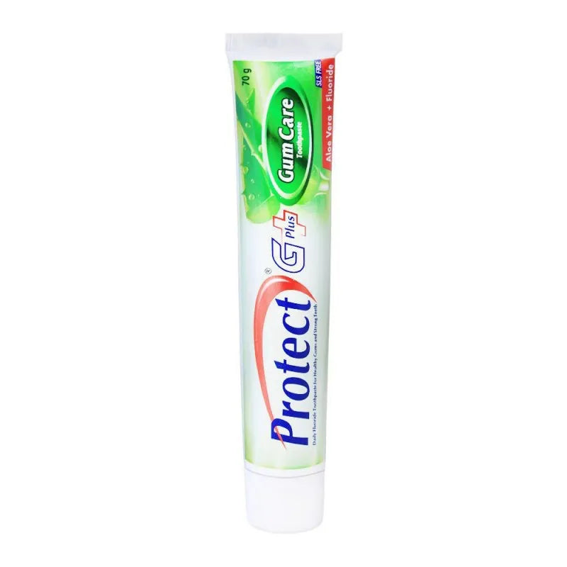 protect g plus gum care aloe vera + fluoride toothpaste, 70g main image